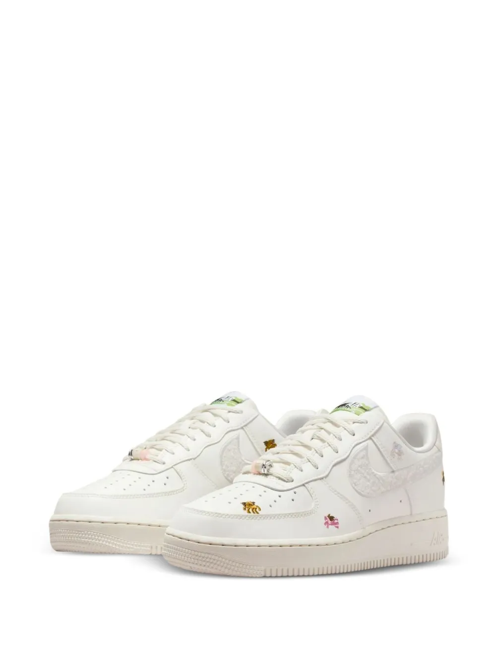 Nike Air Force 1 low sneakers met borduurwerk Wit