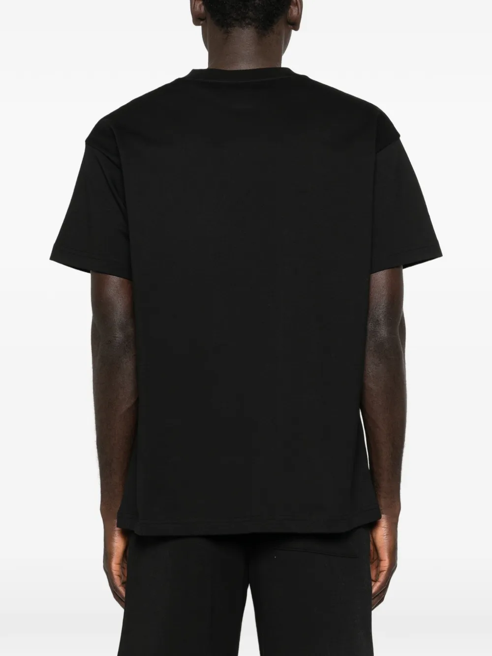 FLÂNEUR Organic Flower T-shirt Zwart