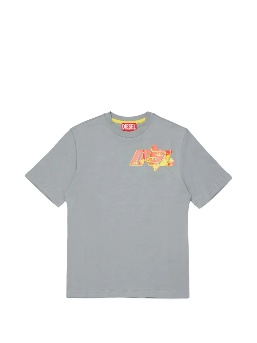 Diesel Kids logo-print T-shirt - Grigio