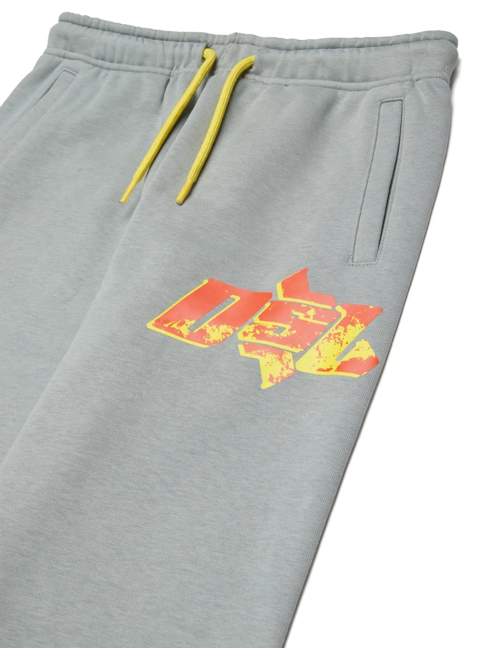 Diesel Kids Trainingsbroek met logoprint Grijs