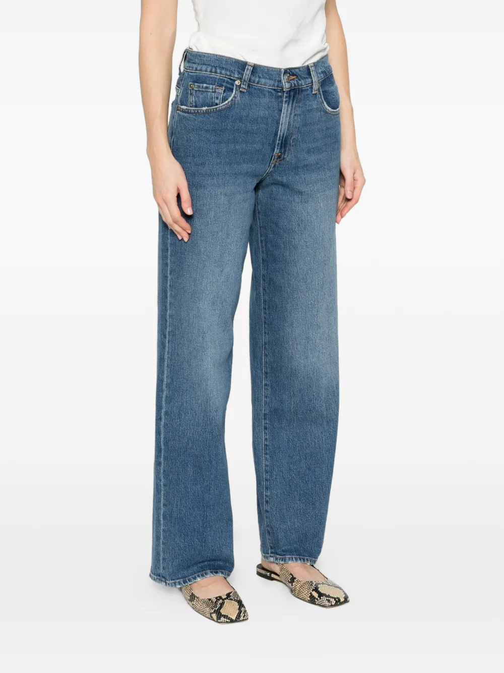  7 For All Mankind Five-pocket Denim Jeans - Blue 