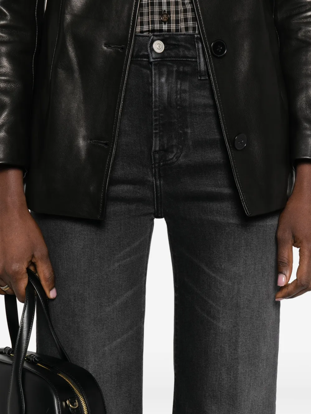 7 For All Mankind Moder Dojo flared denim jeans Zwart