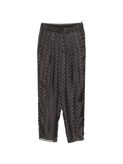 Giorgio Armani geometric-pattern trousers