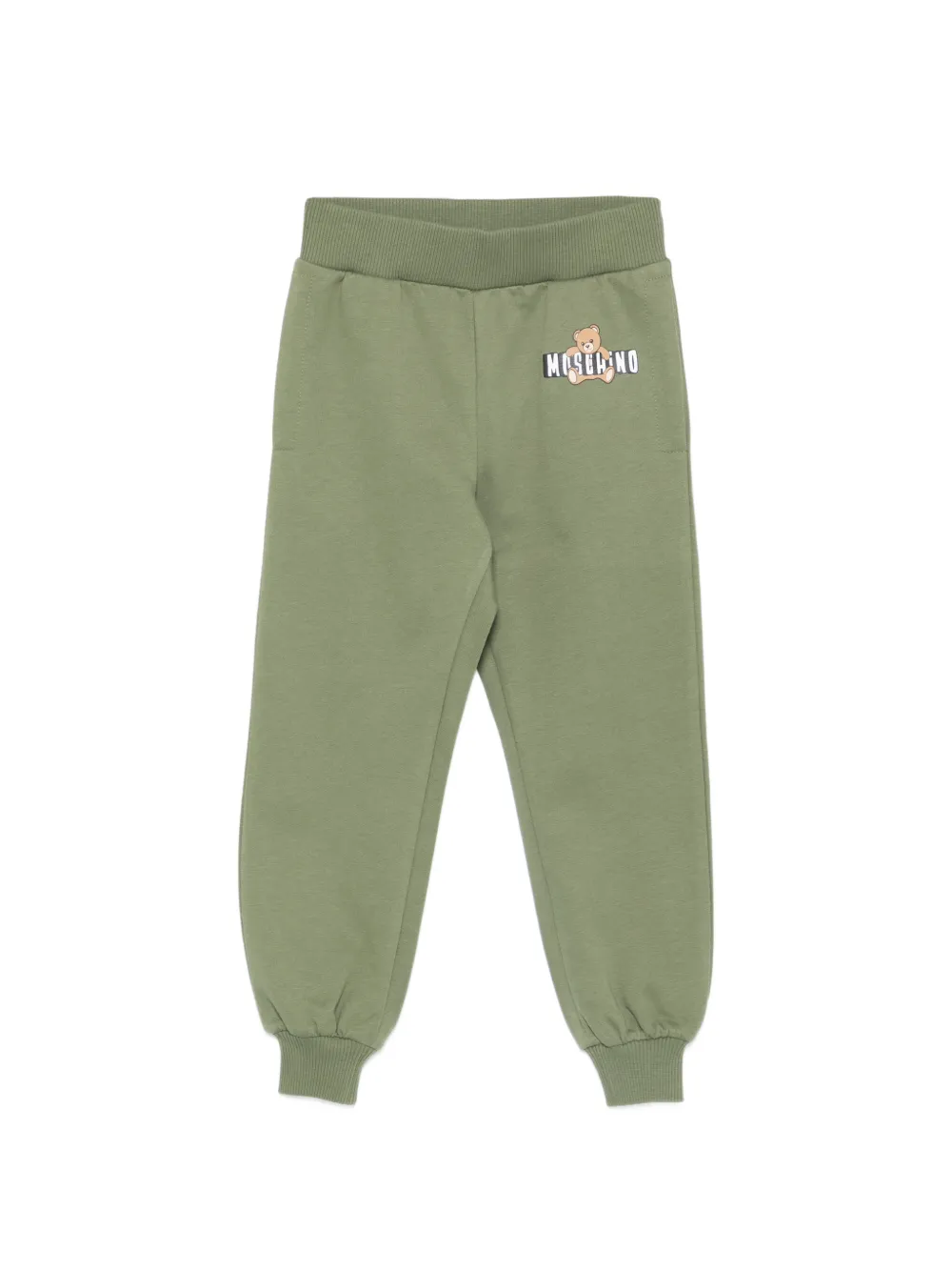 Moschino Kids graphic-print tracksuit bottoms - Verde