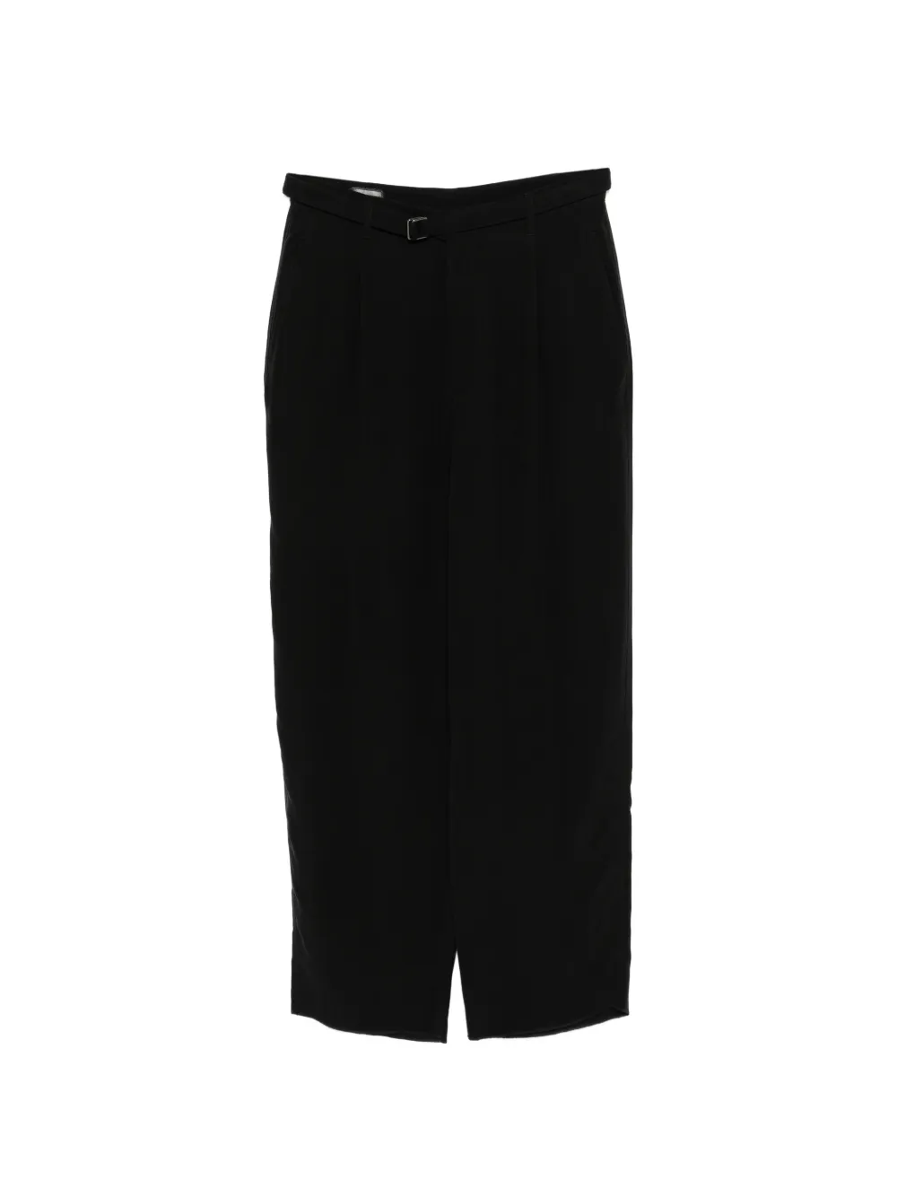 Giorgio Armani belt pleated trousers - Nero
