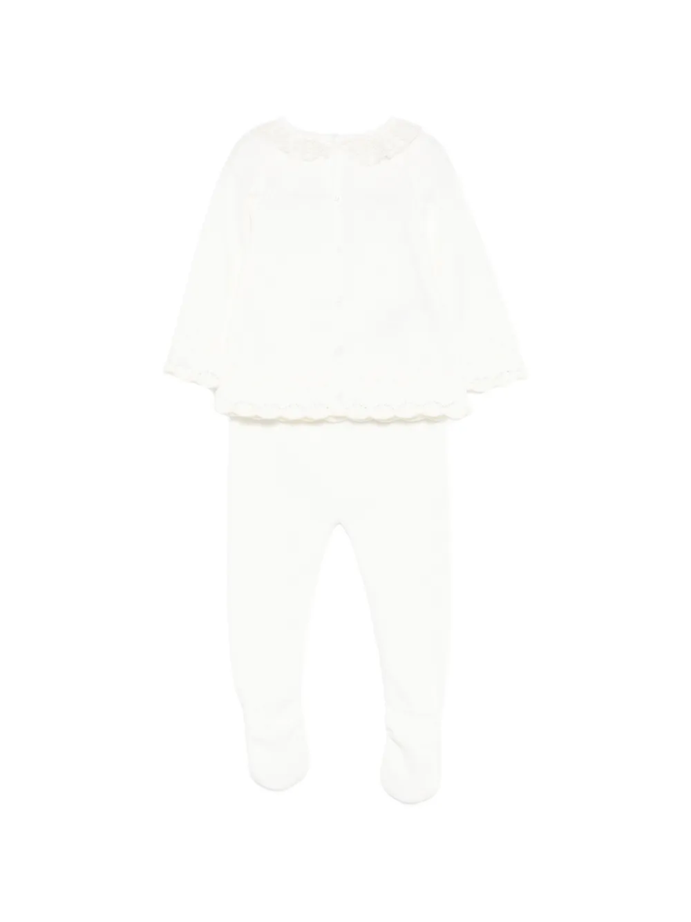  Paz Rodriguez Lace Trousers Set - White 