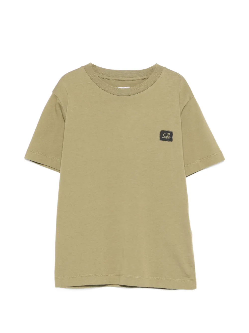 C.P. Company Kids logo patch T-shirt - Verde