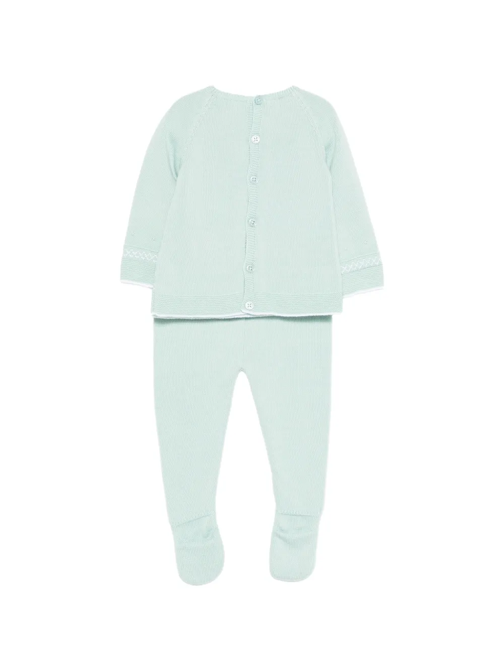  Paz Rodriguez Round-neck Trousers Set - Green 