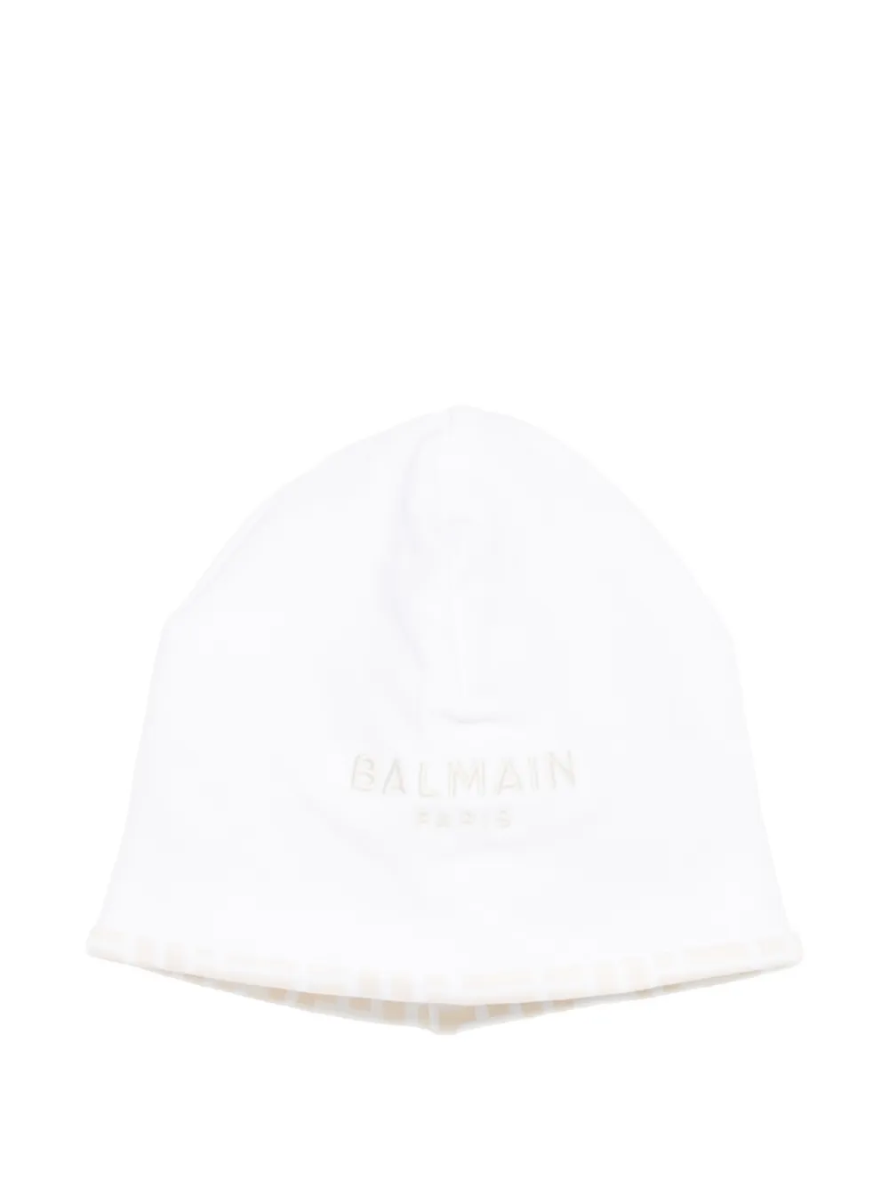 Balmain Kids Tweedelig romperset met logo Wit
