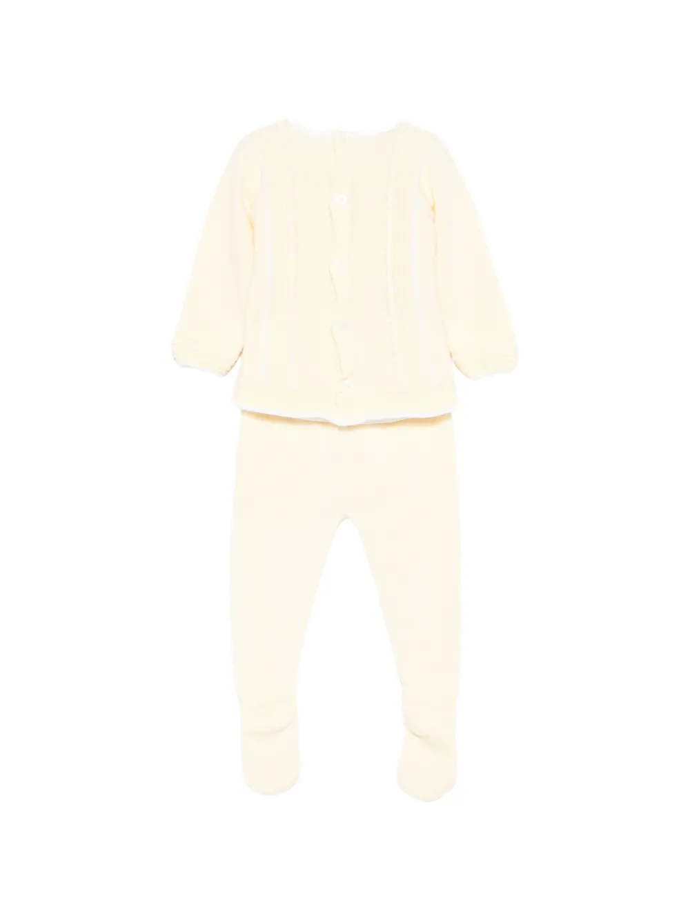  Paz Rodriguez Trim-detail Trousers Set - Yellow 