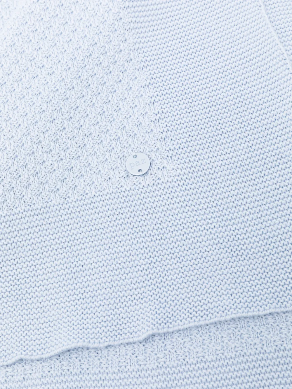  Paz Rodriguez Espuma V26 Knitted-pattern Blanket - Blue 