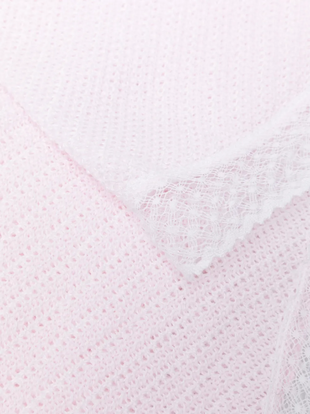  Paz Rodriguez Alaia Lace-trim Blanket - Pink 
