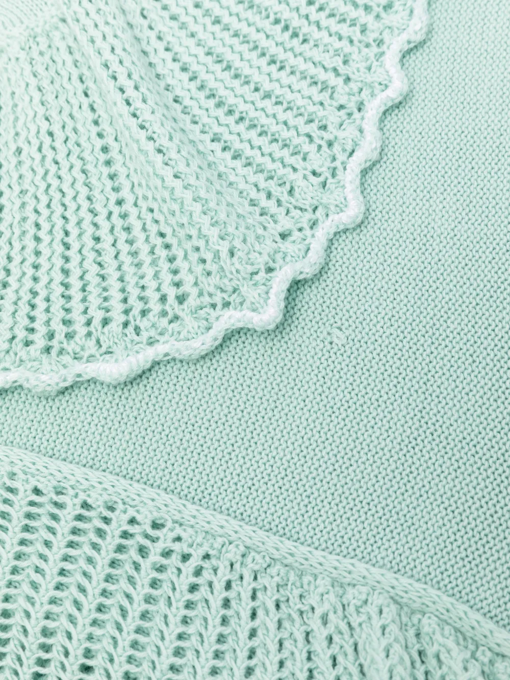  Paz Rodriguez Bow-detail Blanket - Green 