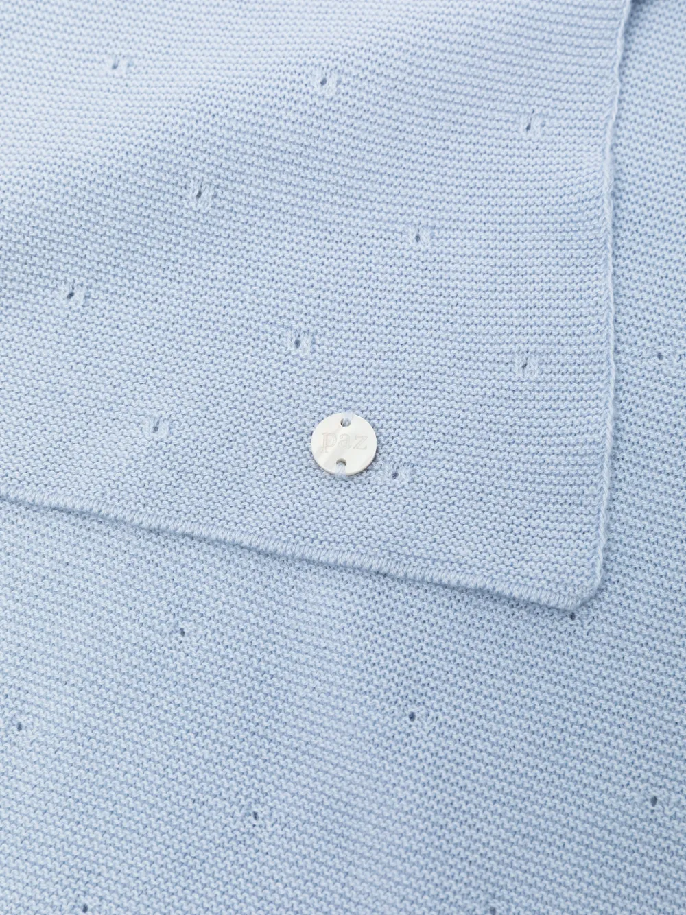  Paz Rodriguez Logo-detail Blanket - Blue 