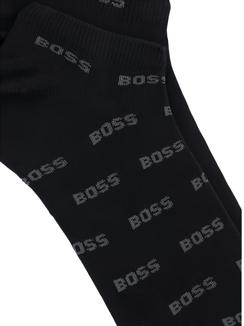  Boss Logo-detail Socks - Black 