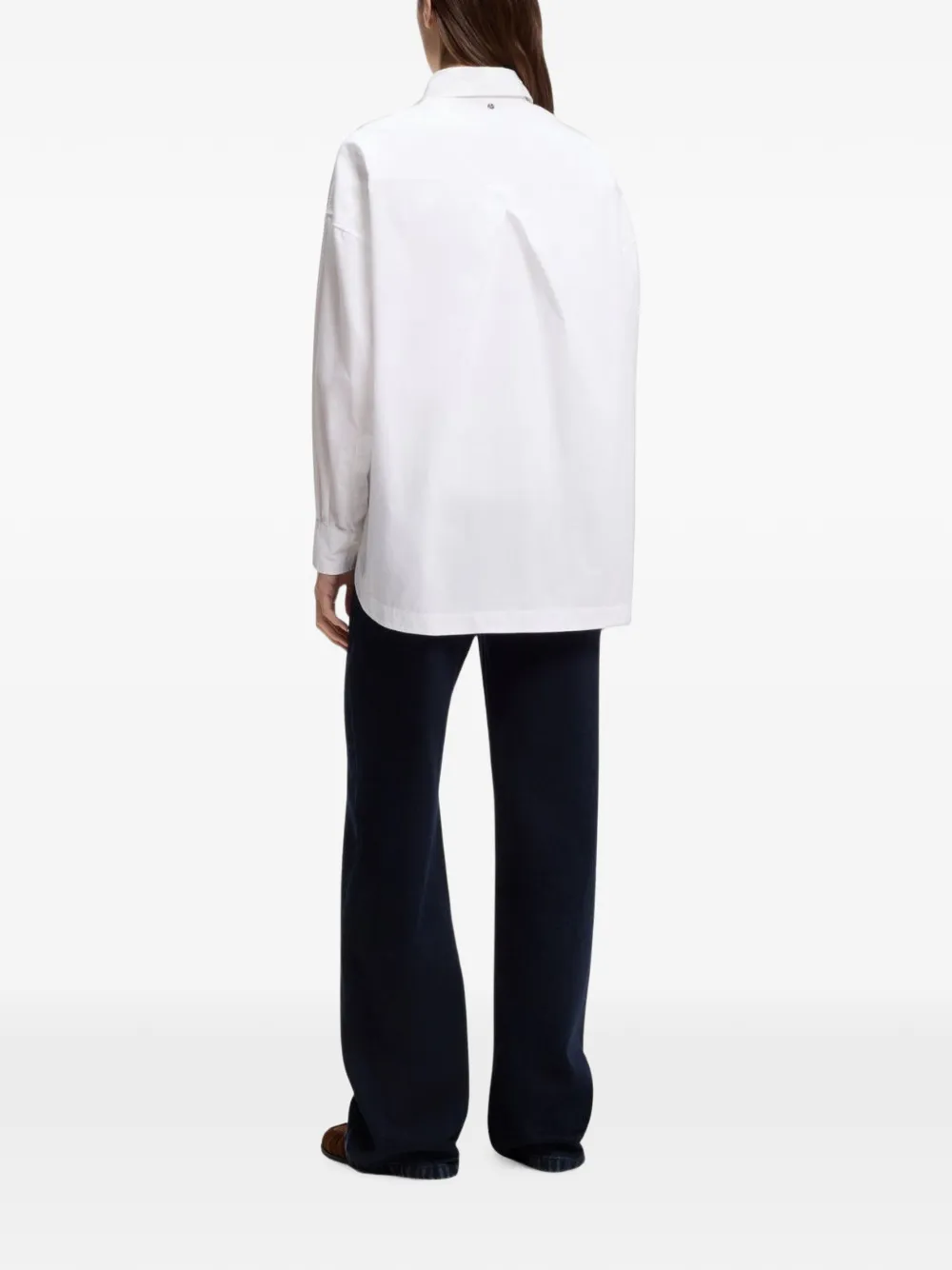 BOSS Button-up blouse Wit