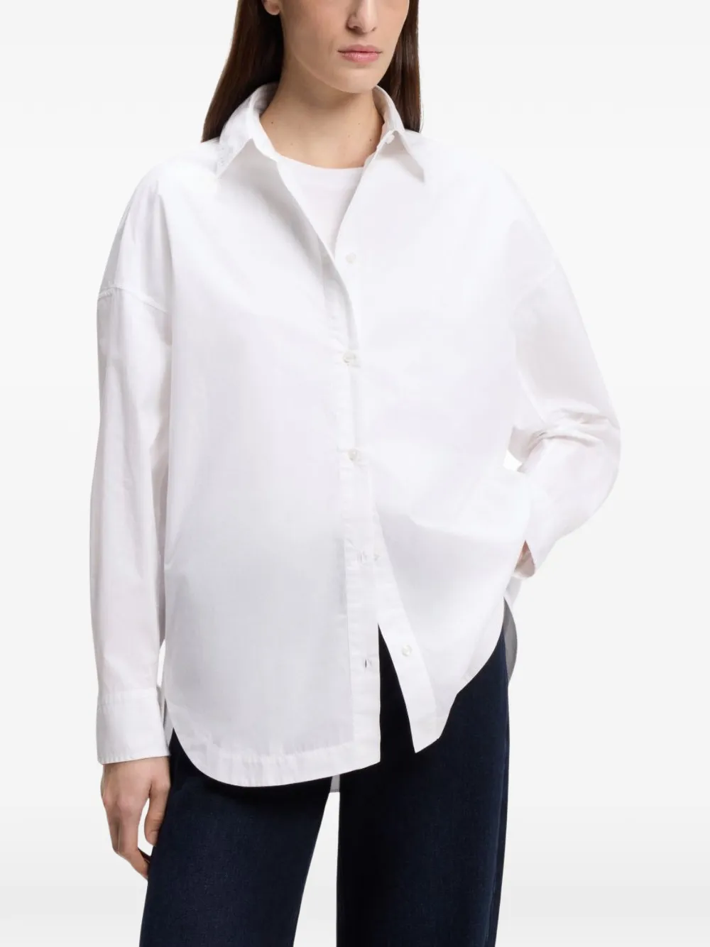 BOSS Button-up blouse Wit