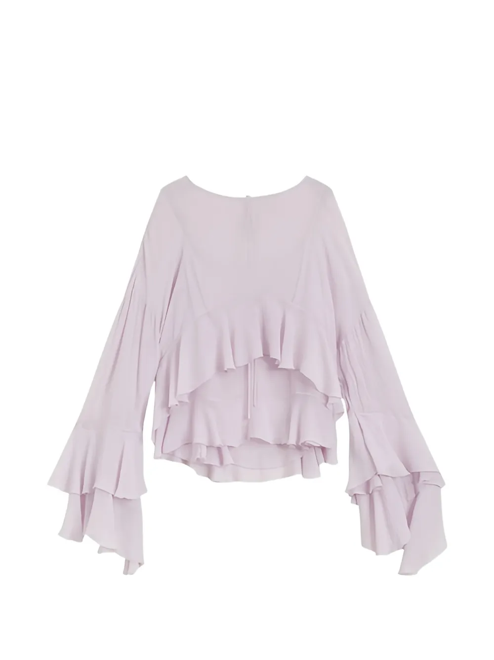 BOSS ruffled batwing-sleeve blouse - Rosa