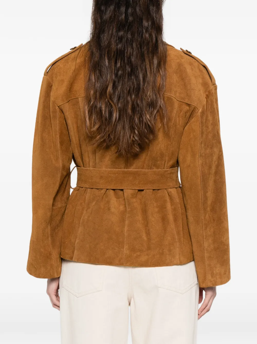 Blanca Vita jack met ceintuur Bruin