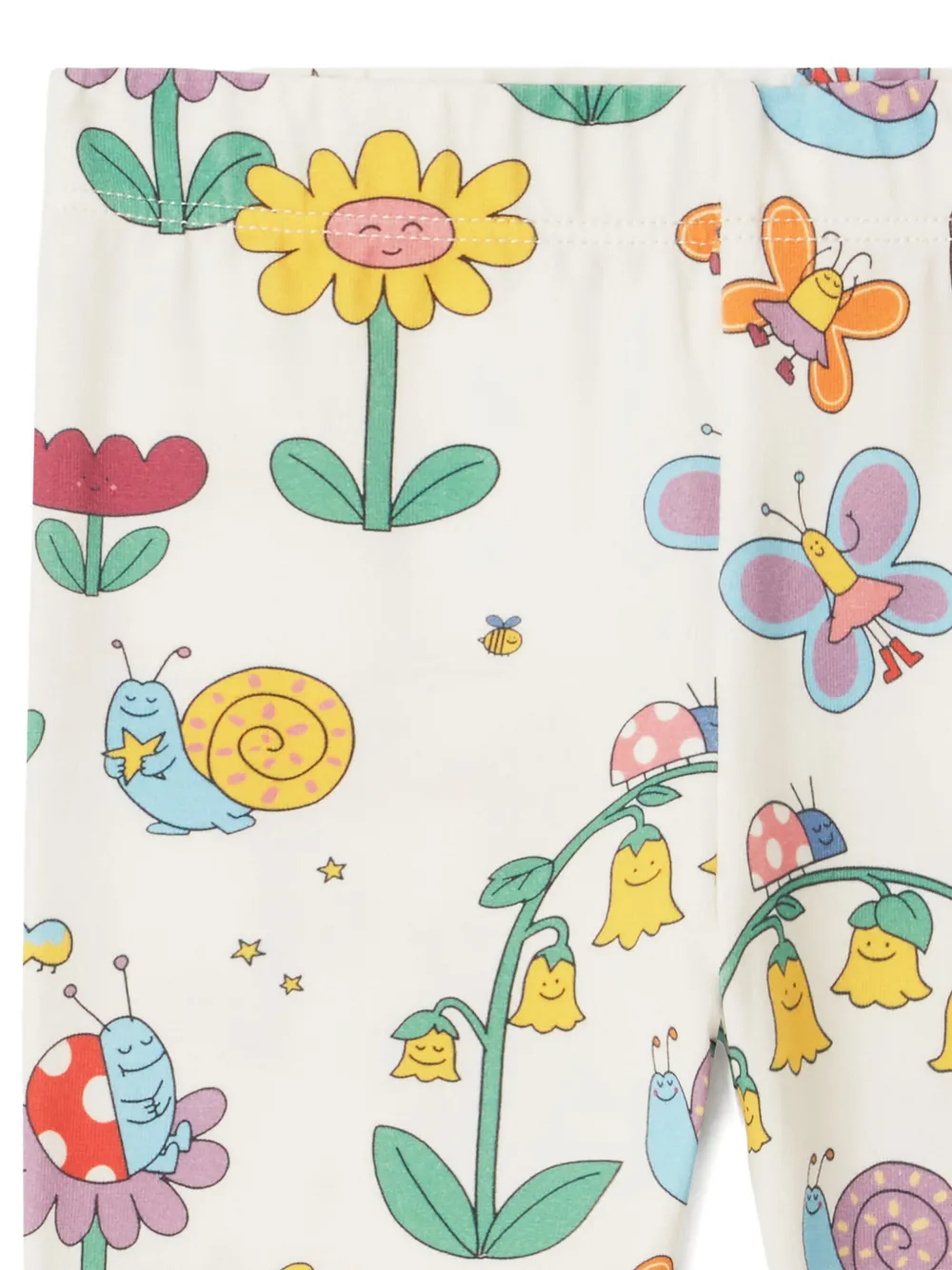 Stella McCartney Kids Legging met bloemenprint Beige