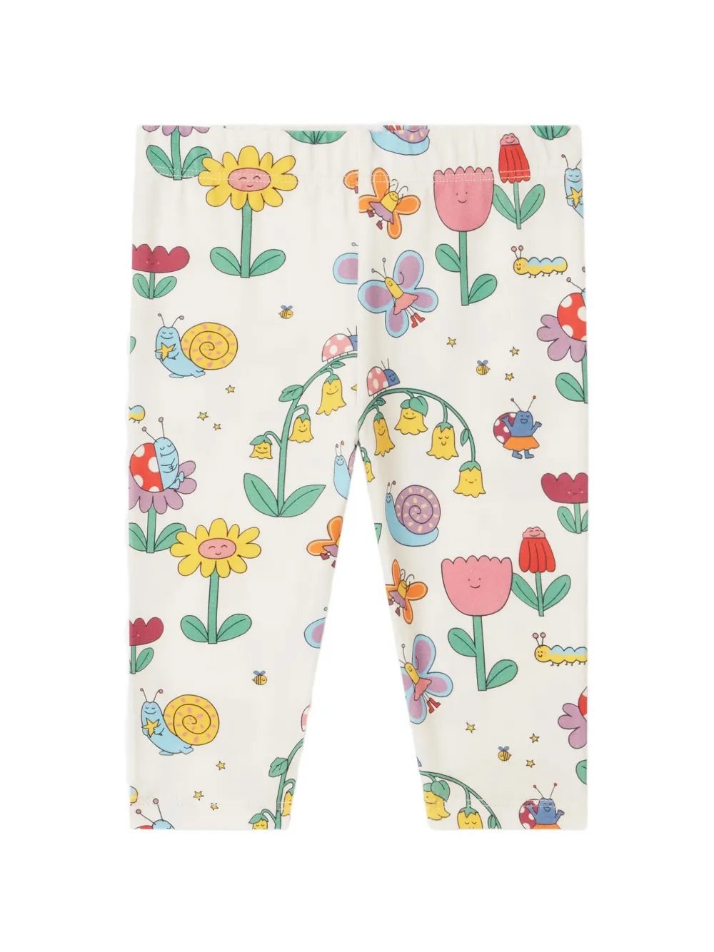 Stella McCartney Kids floral-print leggings - Toni neutri