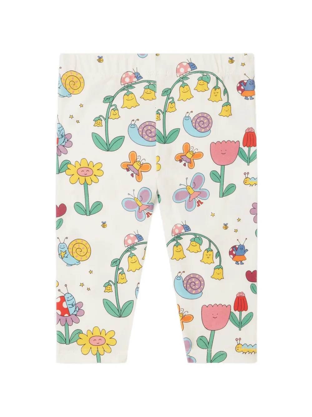 Stella McCartney Kids Legging met bloemenprint Beige
