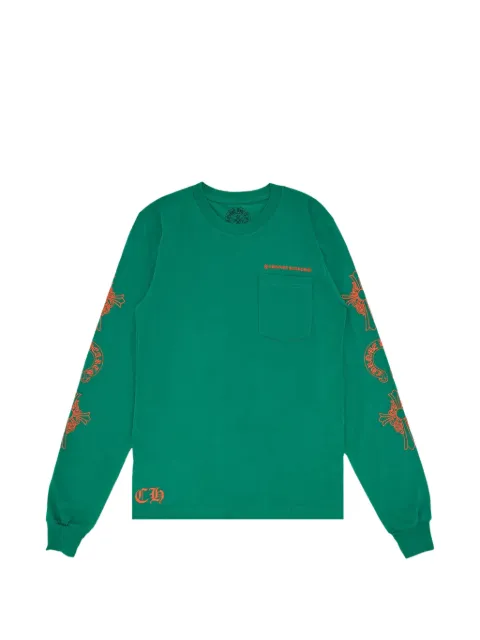 Chrome Hearts logo-embroidered long-sleeve T-shirt