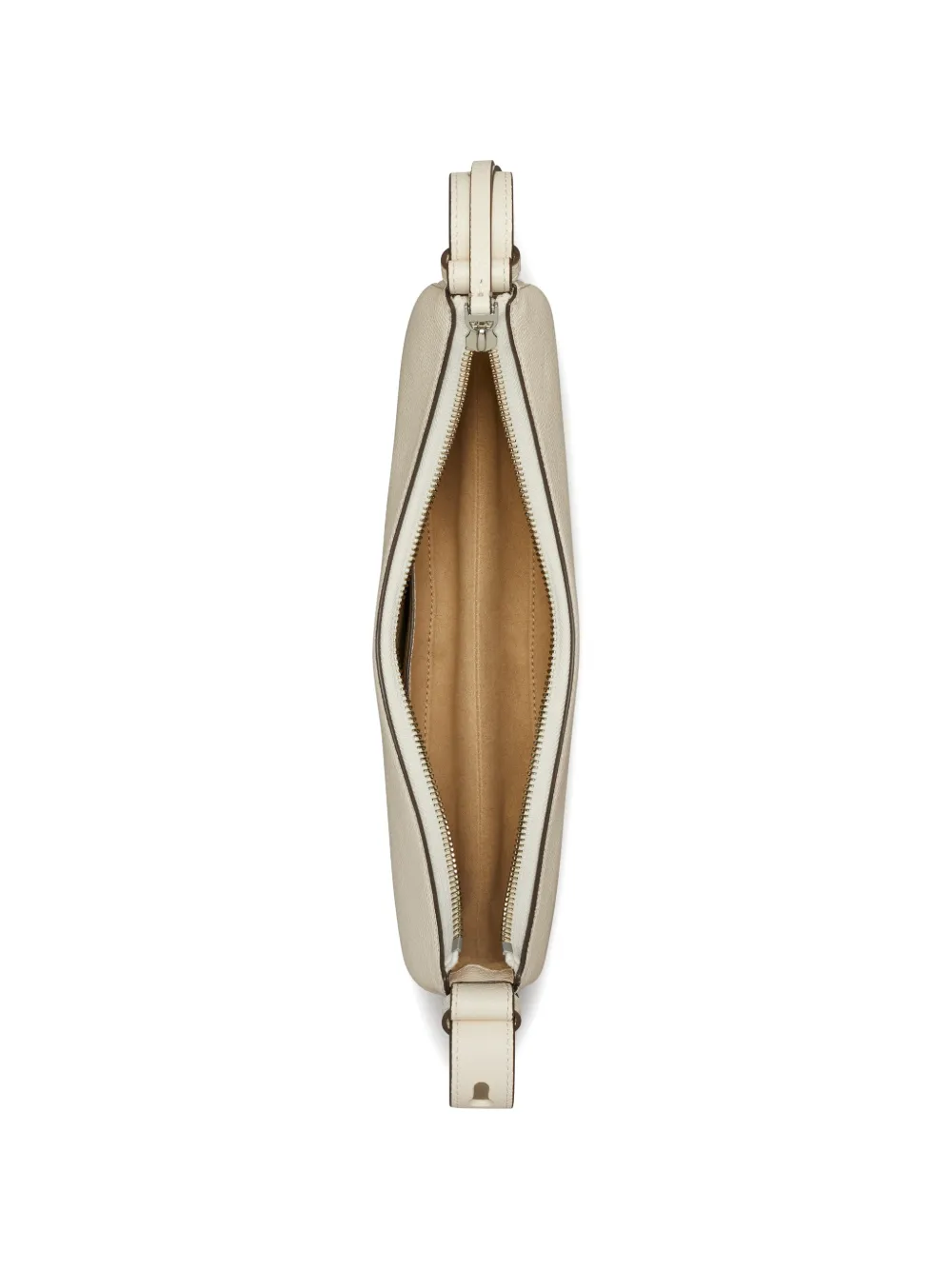 Tory Burch Romy halve maan schoudertas Beige