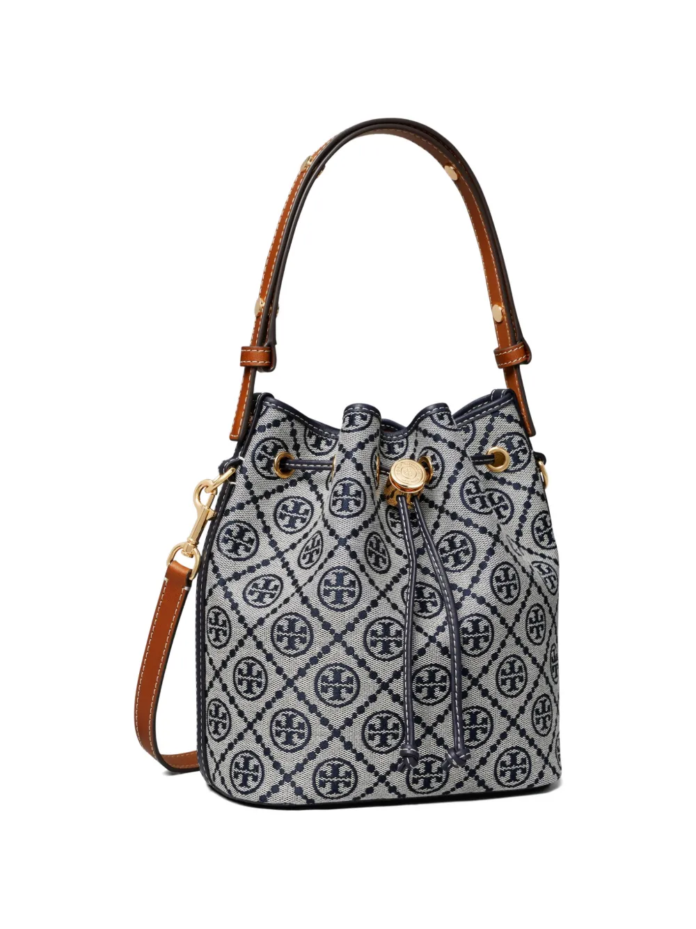 Tory Burch Bucket-tas met monogram Blauw