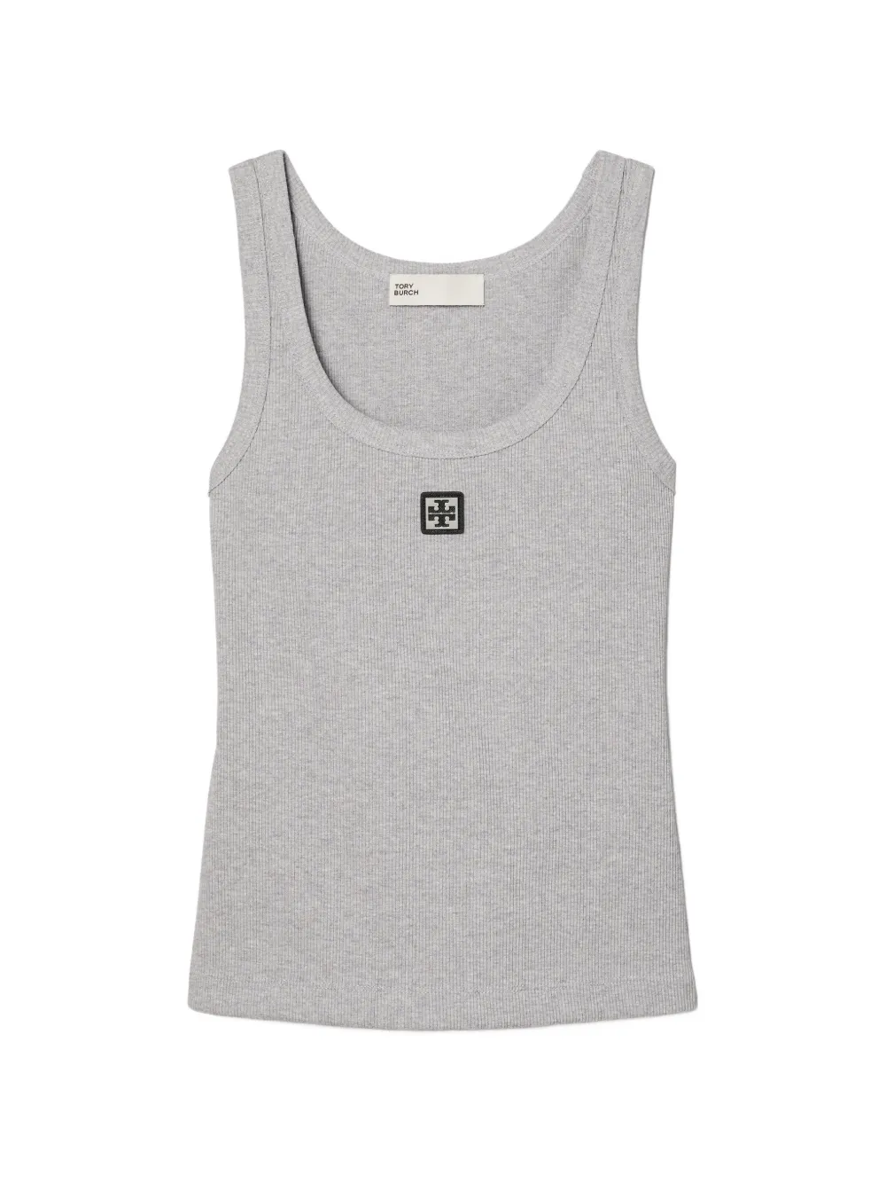Tory Burch scoop logo tank top - Grigio