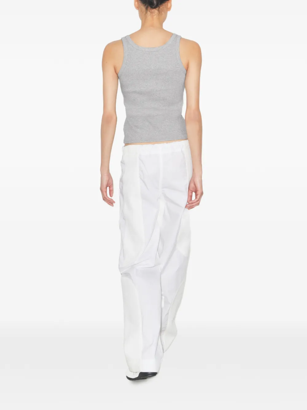  Tory Burch Scoop Logo Tank Top - Grey 
