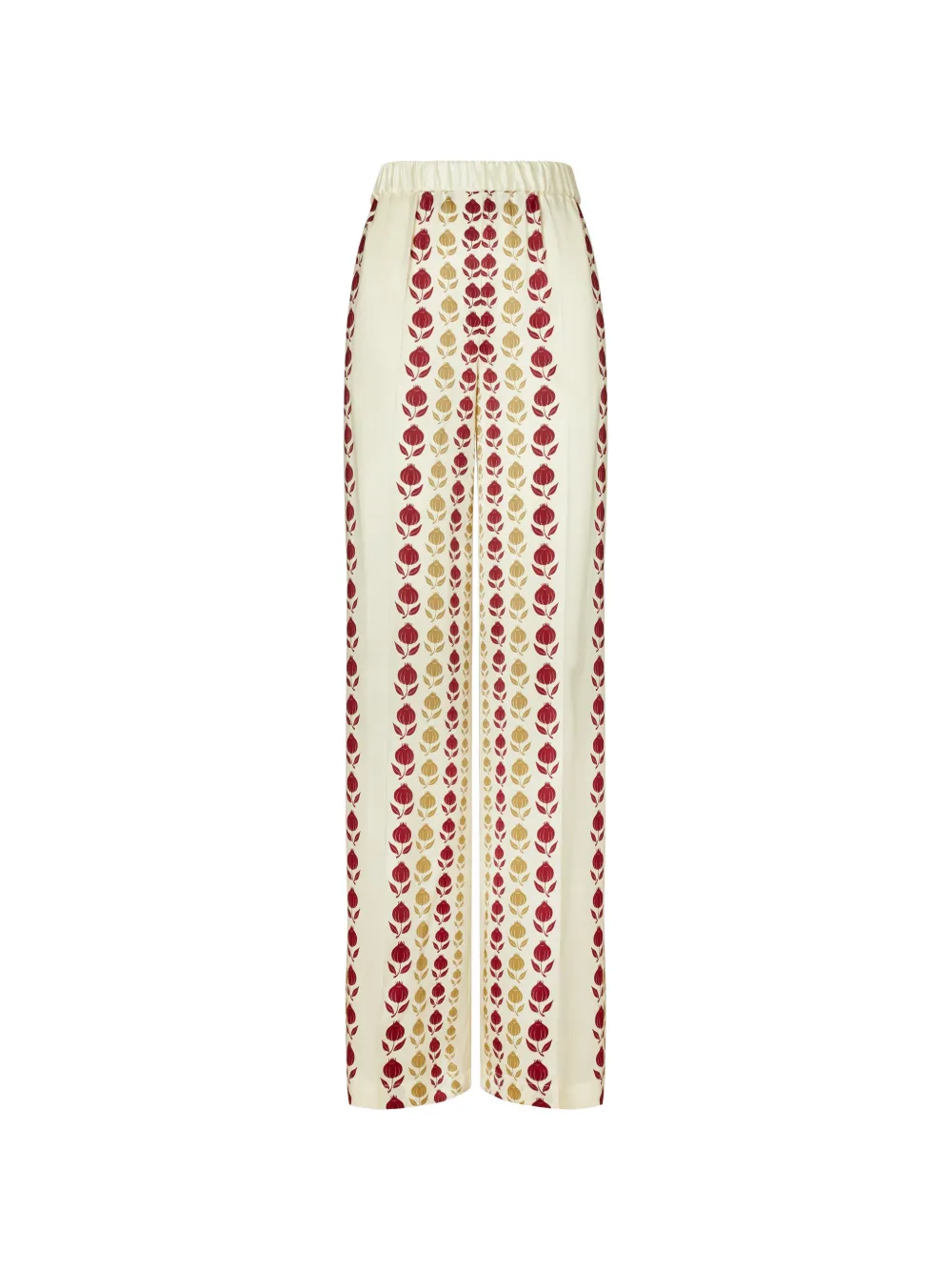 Tory Burch printed silk trousers - Toni neutri