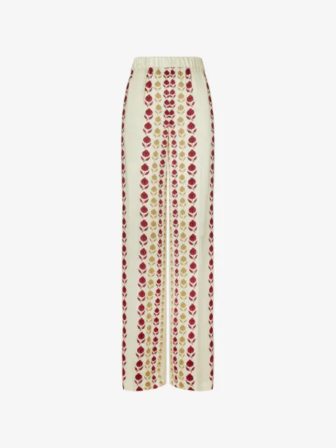 Tory Burch Seidenhose mit Print 