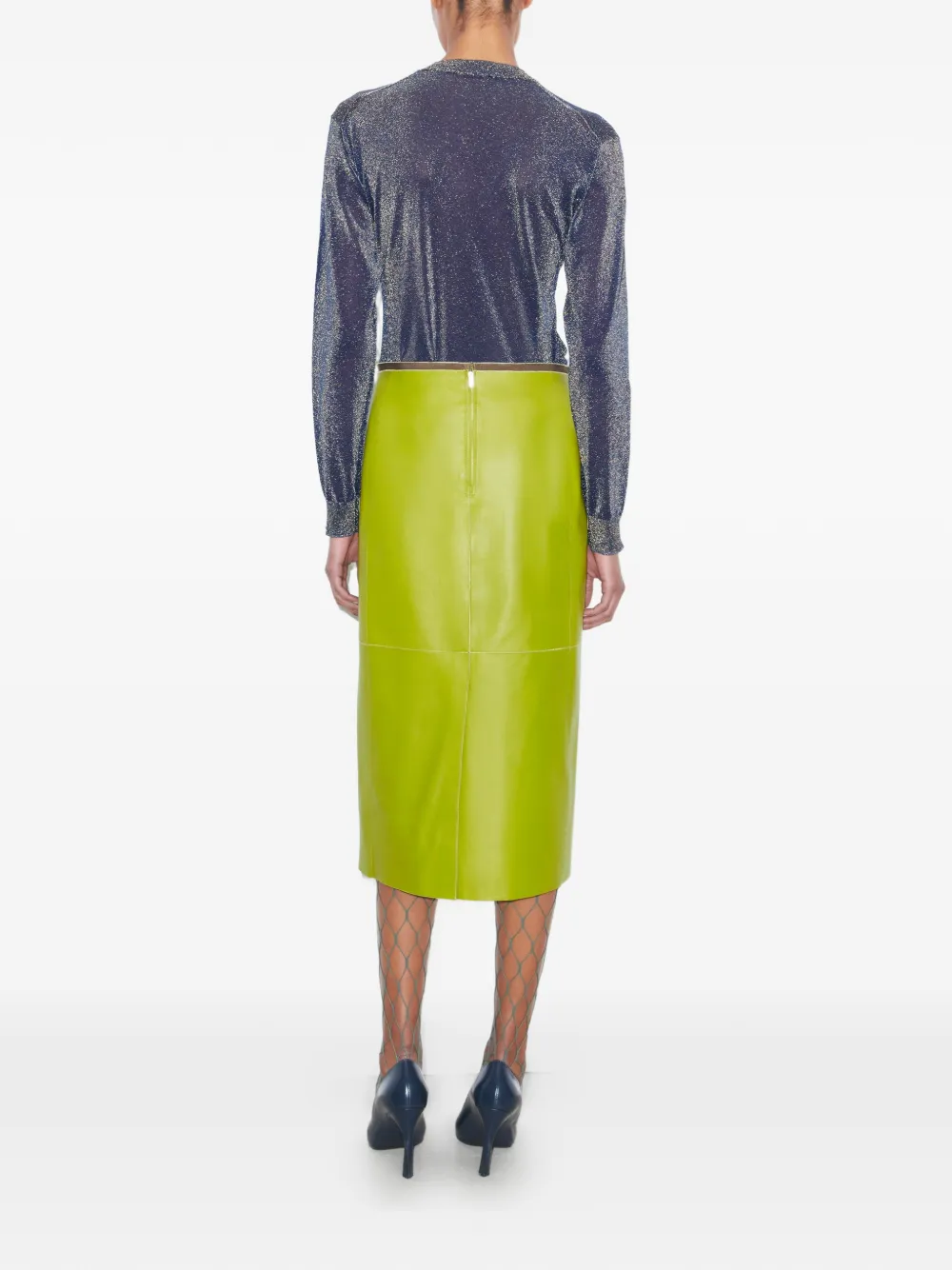  Tory Burch Pencil Midi Skirt - Green 