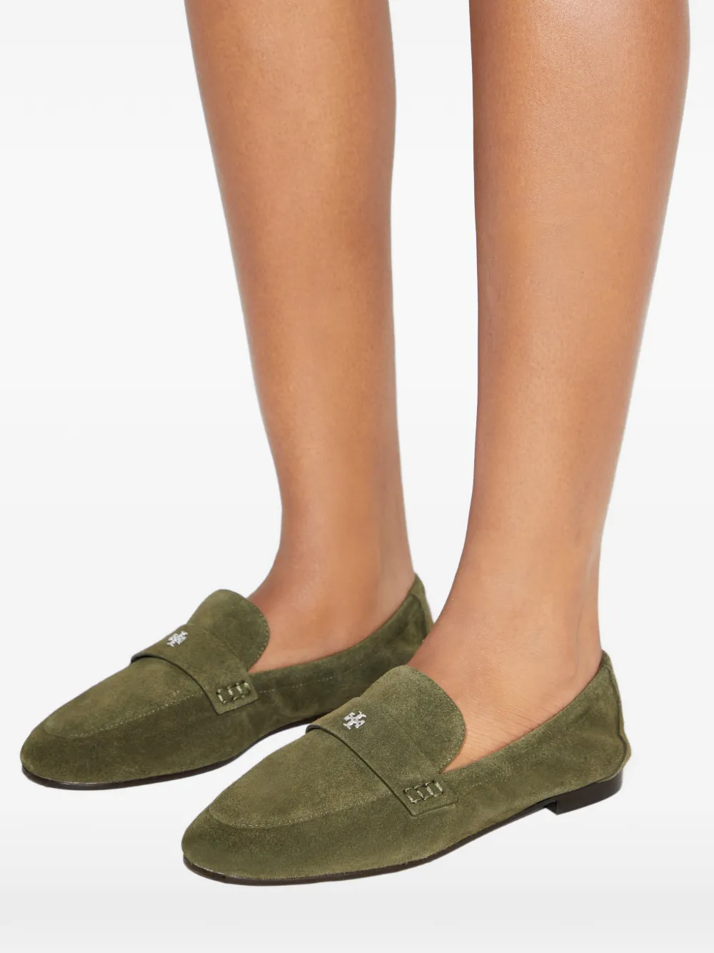 Tory Burch Ballerina-loafers met bandje Groen