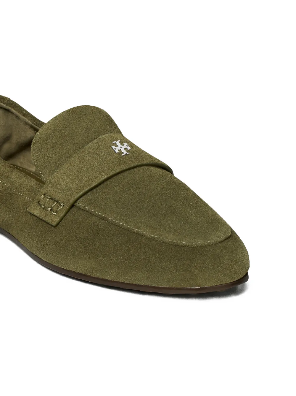 Tory Burch Ballerina-loafers met bandje Groen