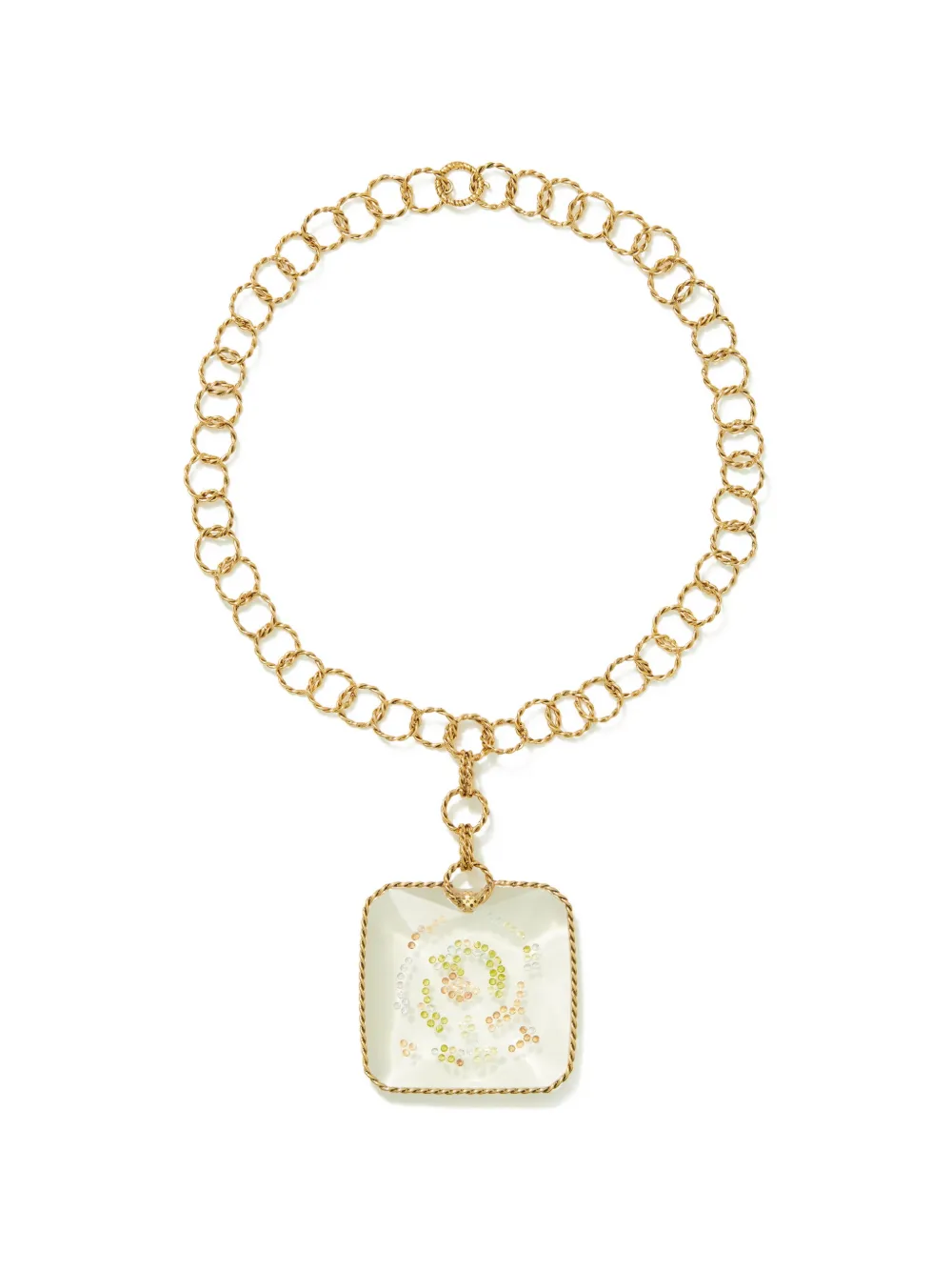 Tory Burch Collana con pendente Runway - Oro