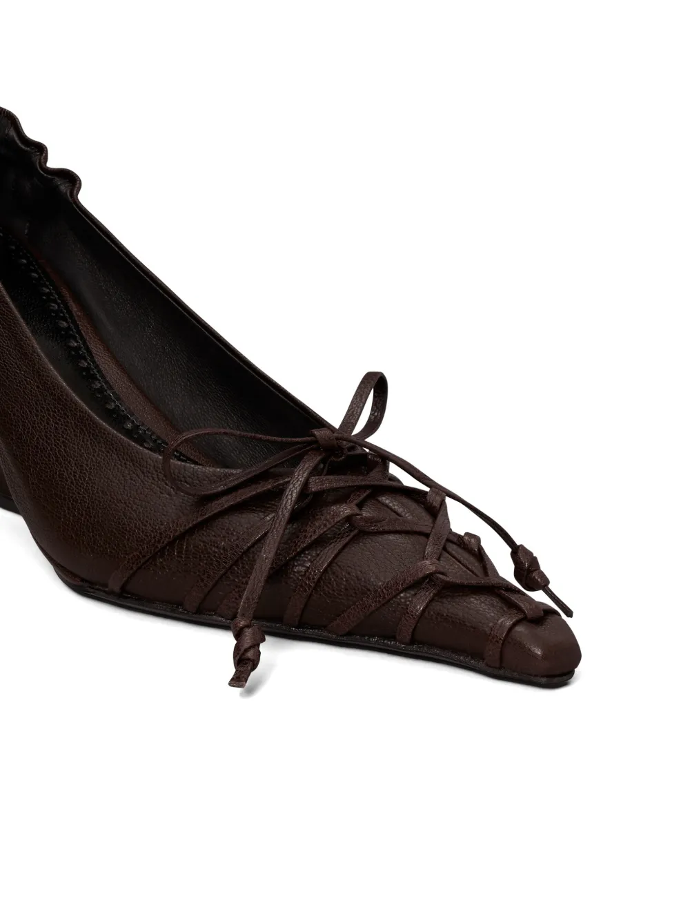 Tory Burch Pumps met sleehak Bruin