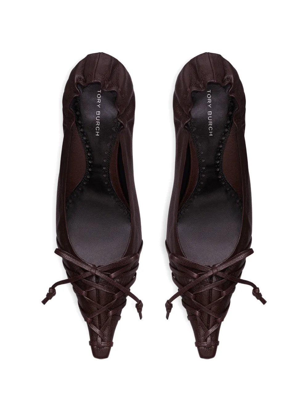 Tory Burch Pumps met sleehak Bruin