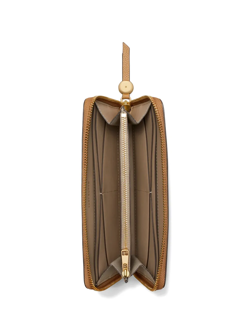  Tory Burch Romy Zip Continental Wallet - Brown 