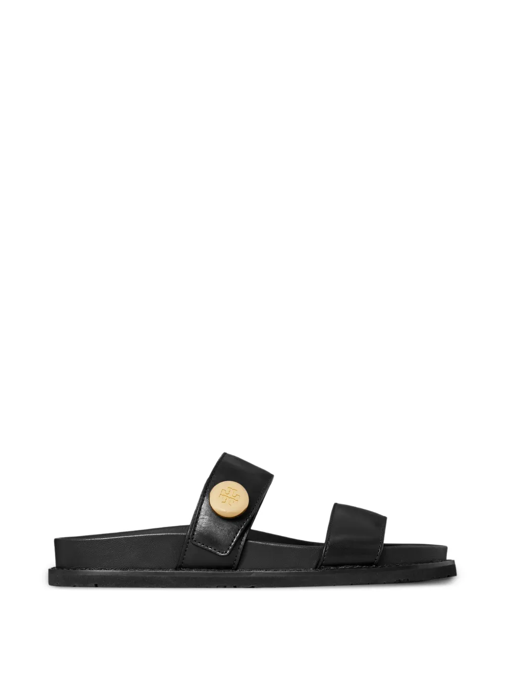 Tory Burch Romy slippers met knoop Zwart