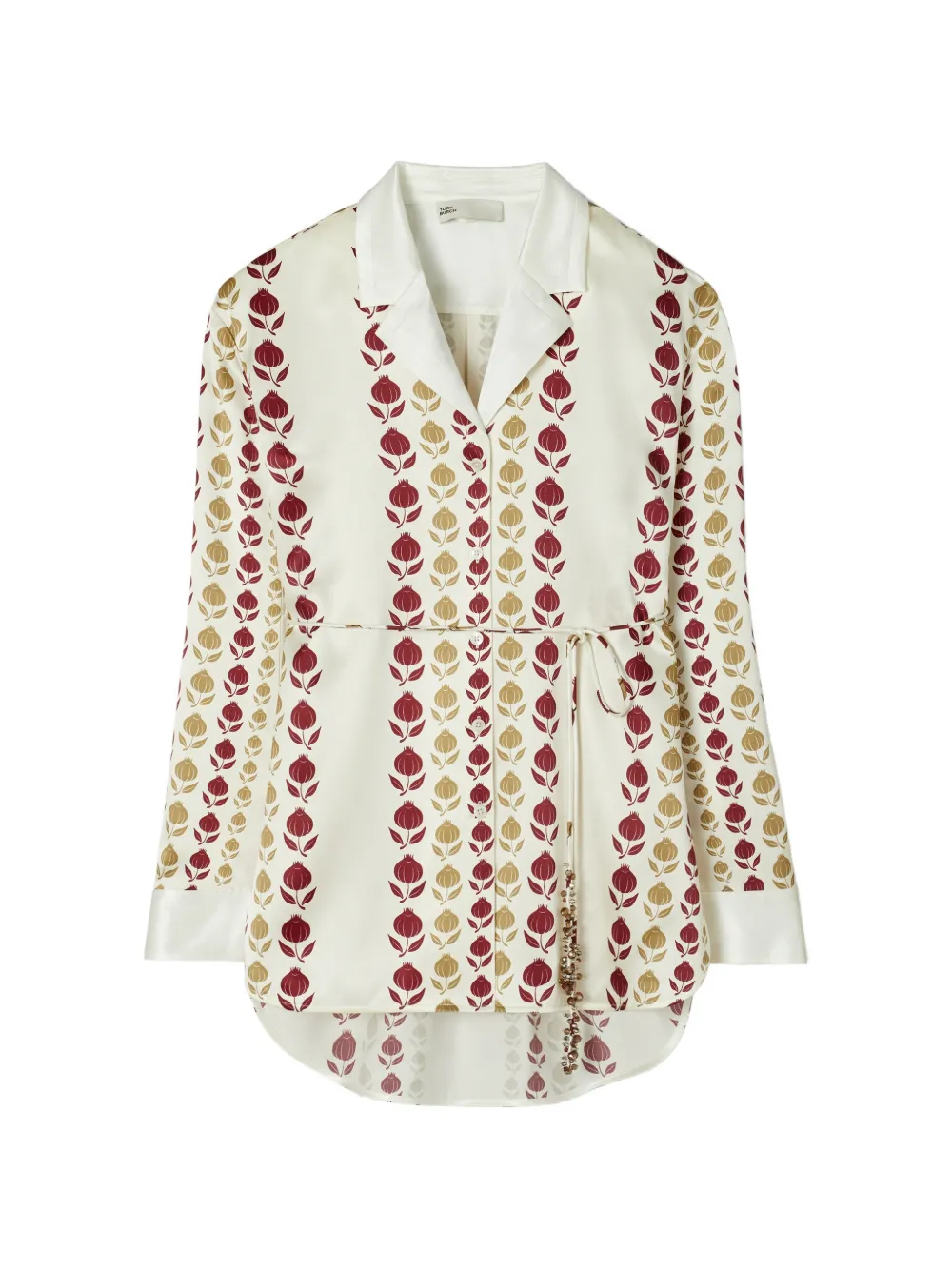 Tory Burch Camicia in seta con stampa - Toni neutri