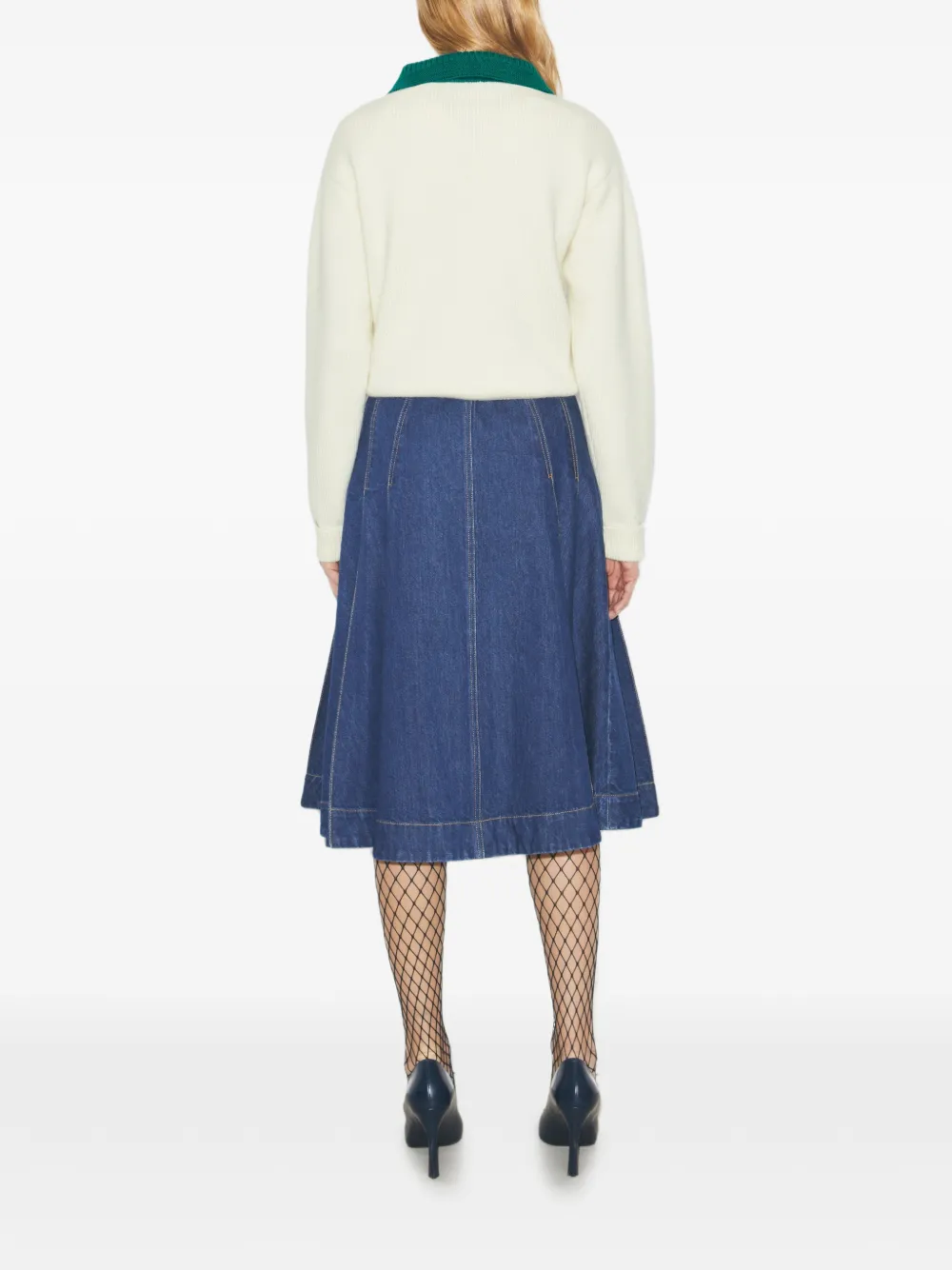  Tory Burch Collared Wool Sweater - Neutrals 
