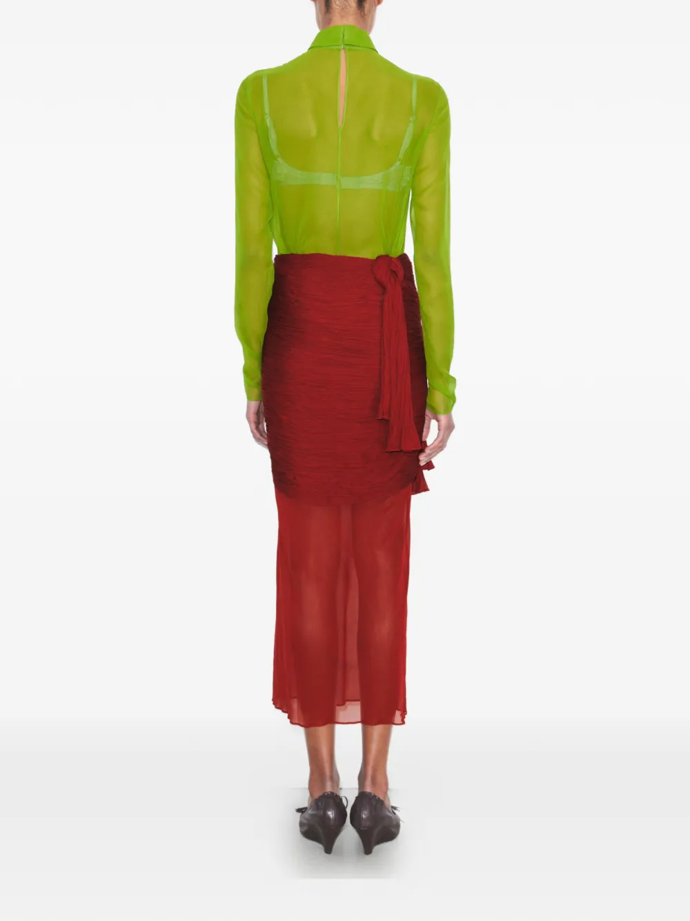  Tory Burch Turtleneck Polo - Green 