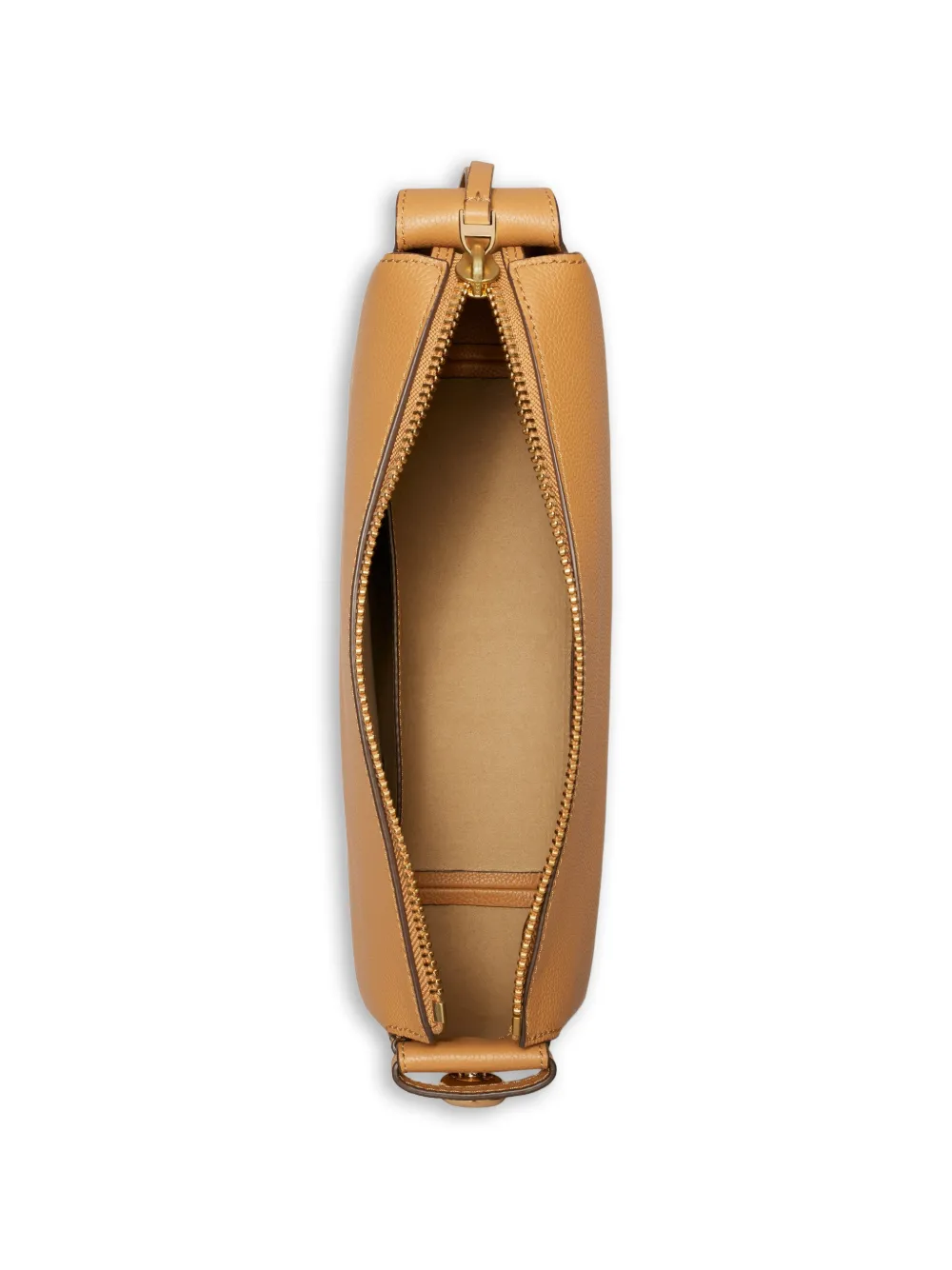 Tory Burch Medium Romy leren schoudertas met rits Beige
