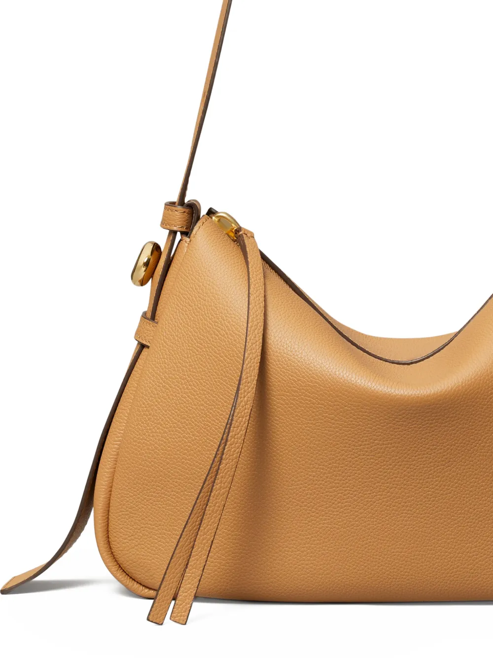 Tory Burch Medium Romy leren schoudertas met rits Beige