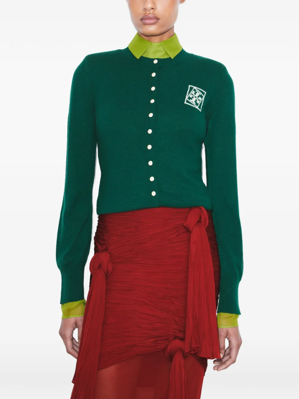 Tory Burch Wollen vest Groen