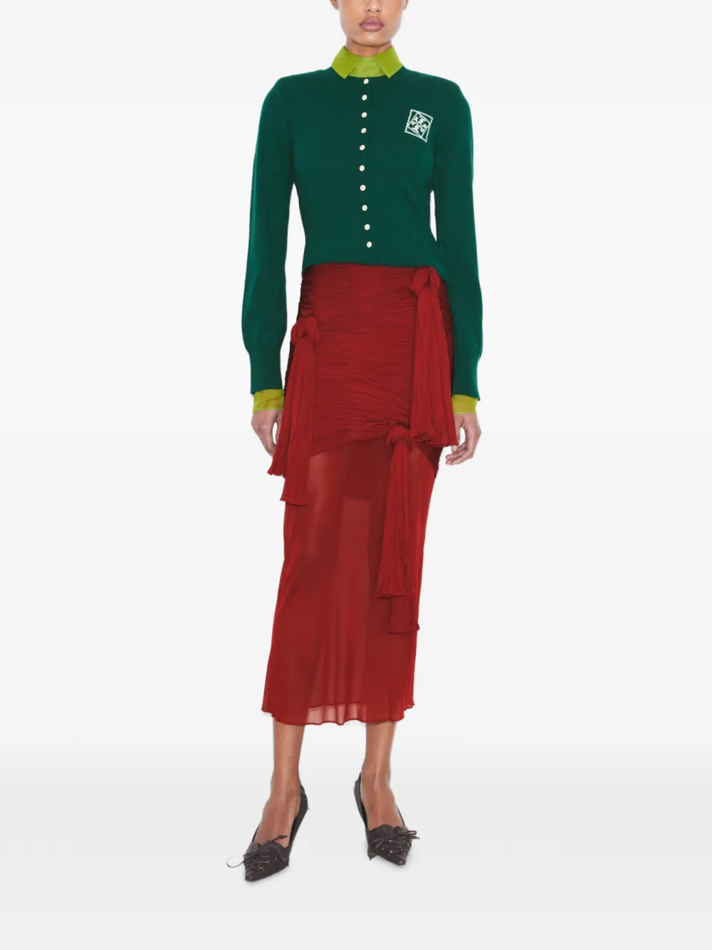Tory Burch Wollen vest Groen