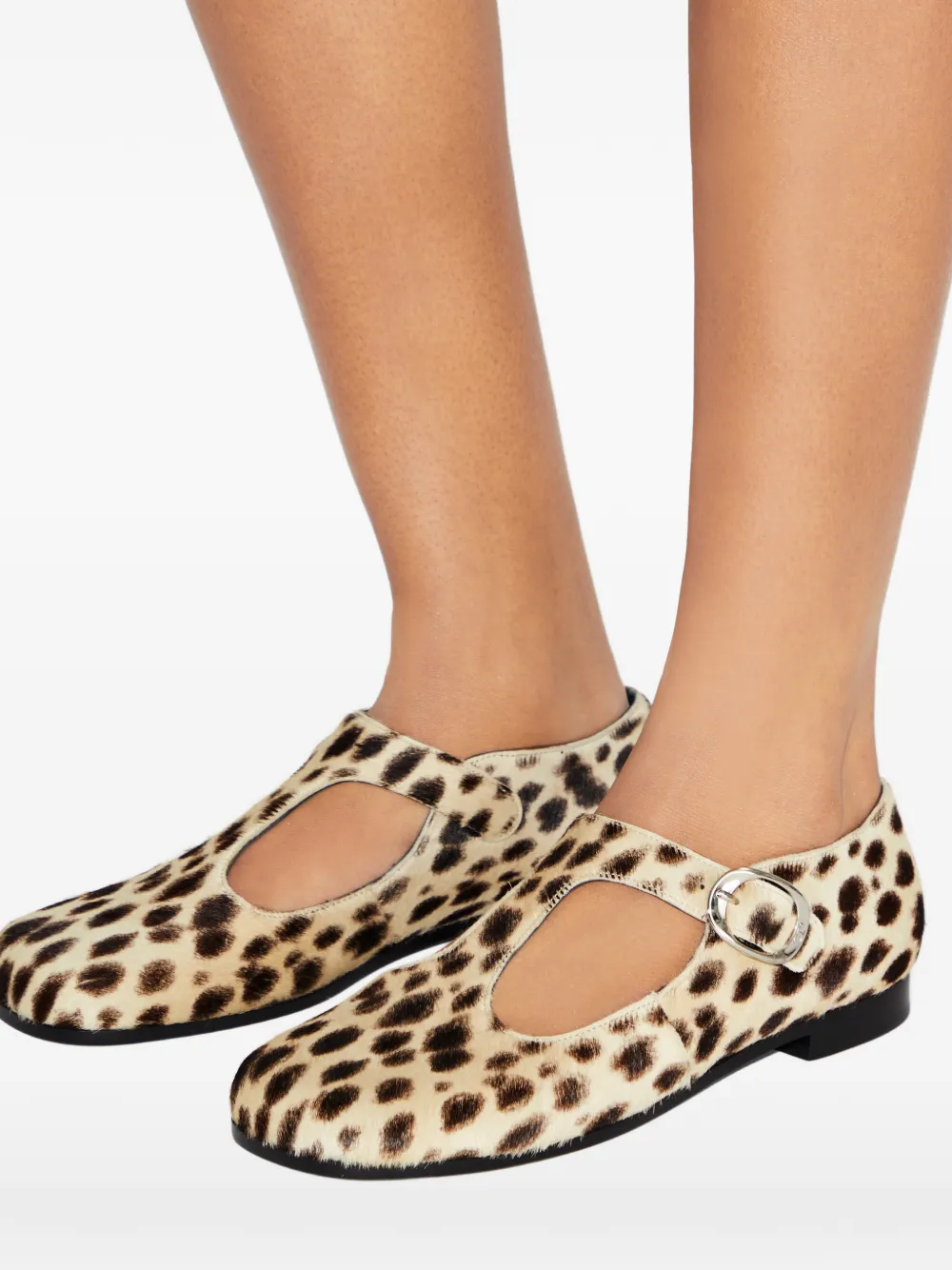 Tory Burch Violet gespschoenen met T-bandje Beige