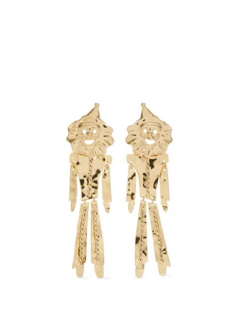 Tory Burch runway clown earrings